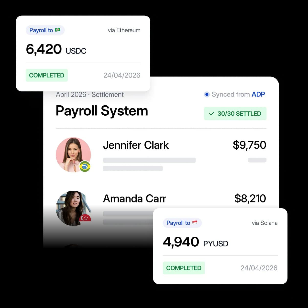 Toku stablecoin payroll platform comparison