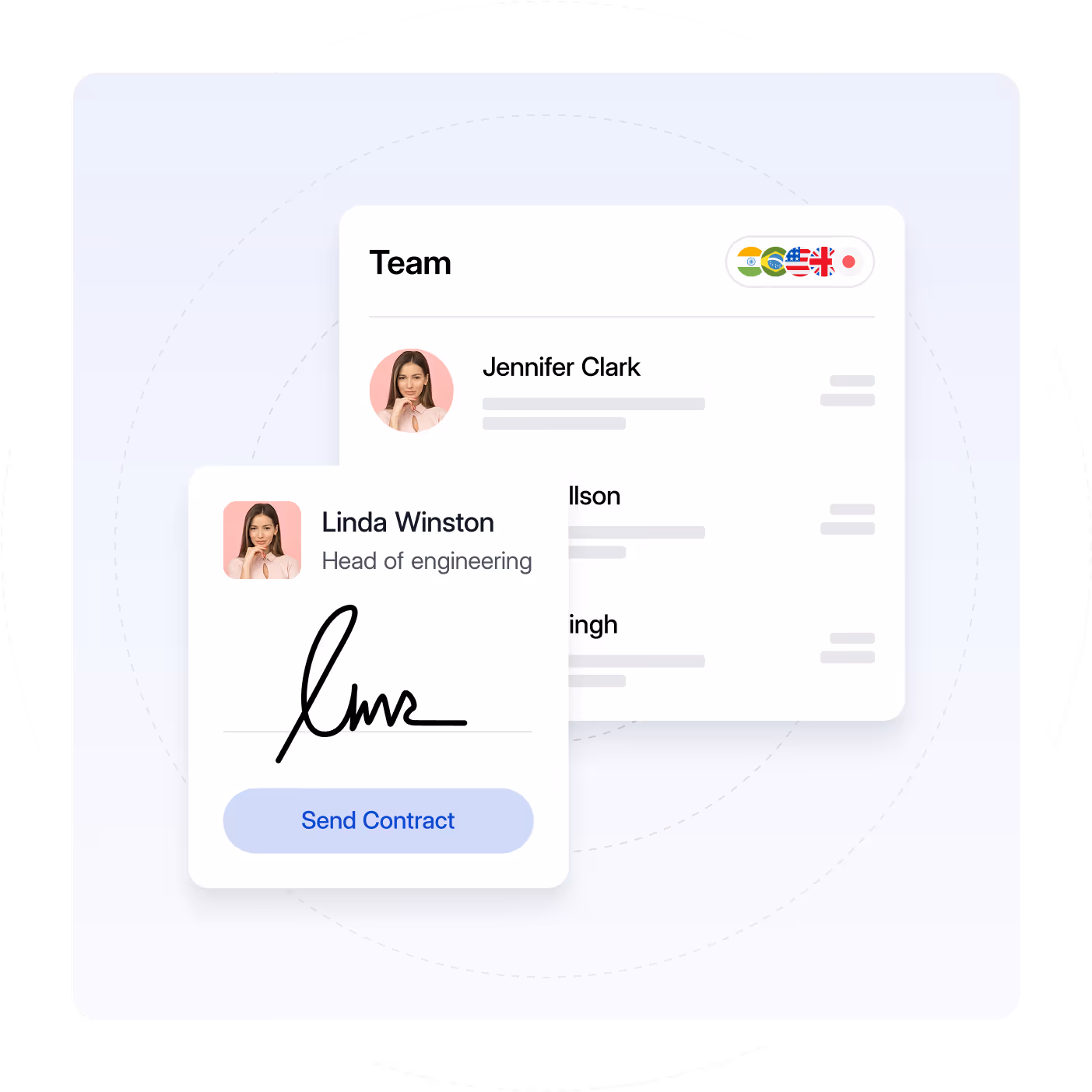 Toku global team onboarding illustration