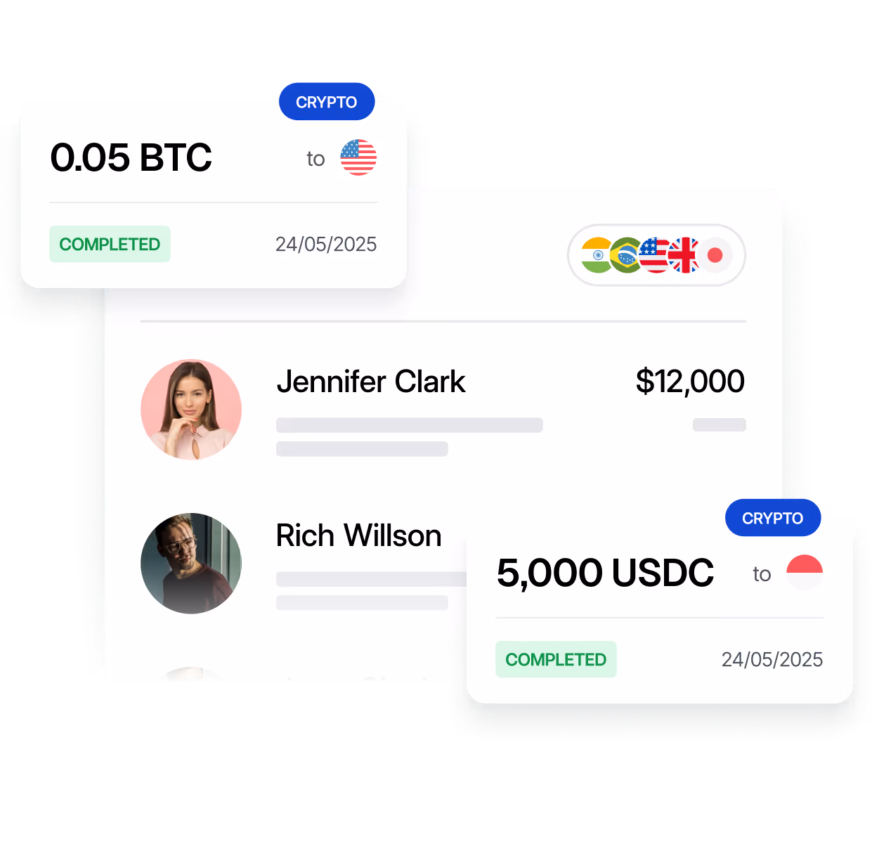 Toku stablecoin-native payroll globe illustration